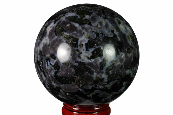 Polished, Indigo Gabbro Sphere - Madagascar #163331